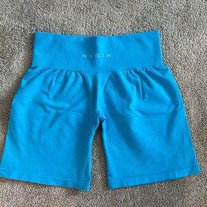 Blue NVGTN pro seamless shorts